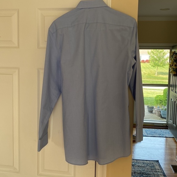Nwot Stafford men’s blue long sleeve coolmax dress shirt slim fit - Picture 3 of 3